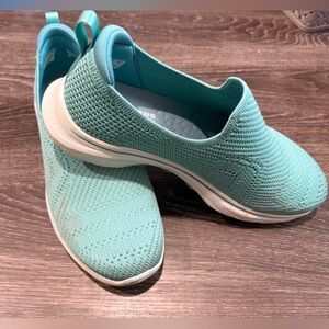 Skechers Women's Teal Slip-On Knit Walking Shoes